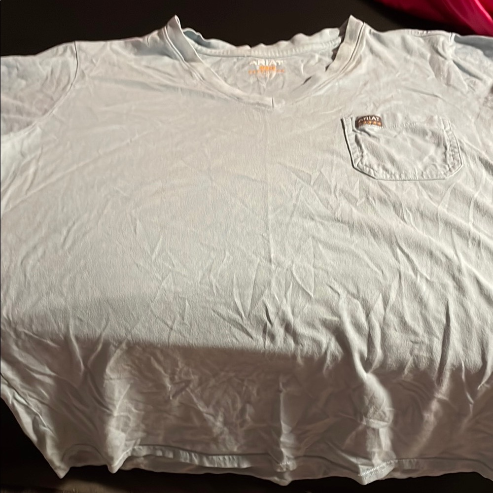 Ariat Light Blue Tee with Pocket